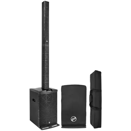 Sistema a colonna attivo a 3 vie da 800 W RMS con subwoofer da 12 – Elokance