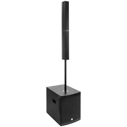 Sistema a colonna attivo a 2 vie da 800 W RMS con subwoofer da 12 – Elokance