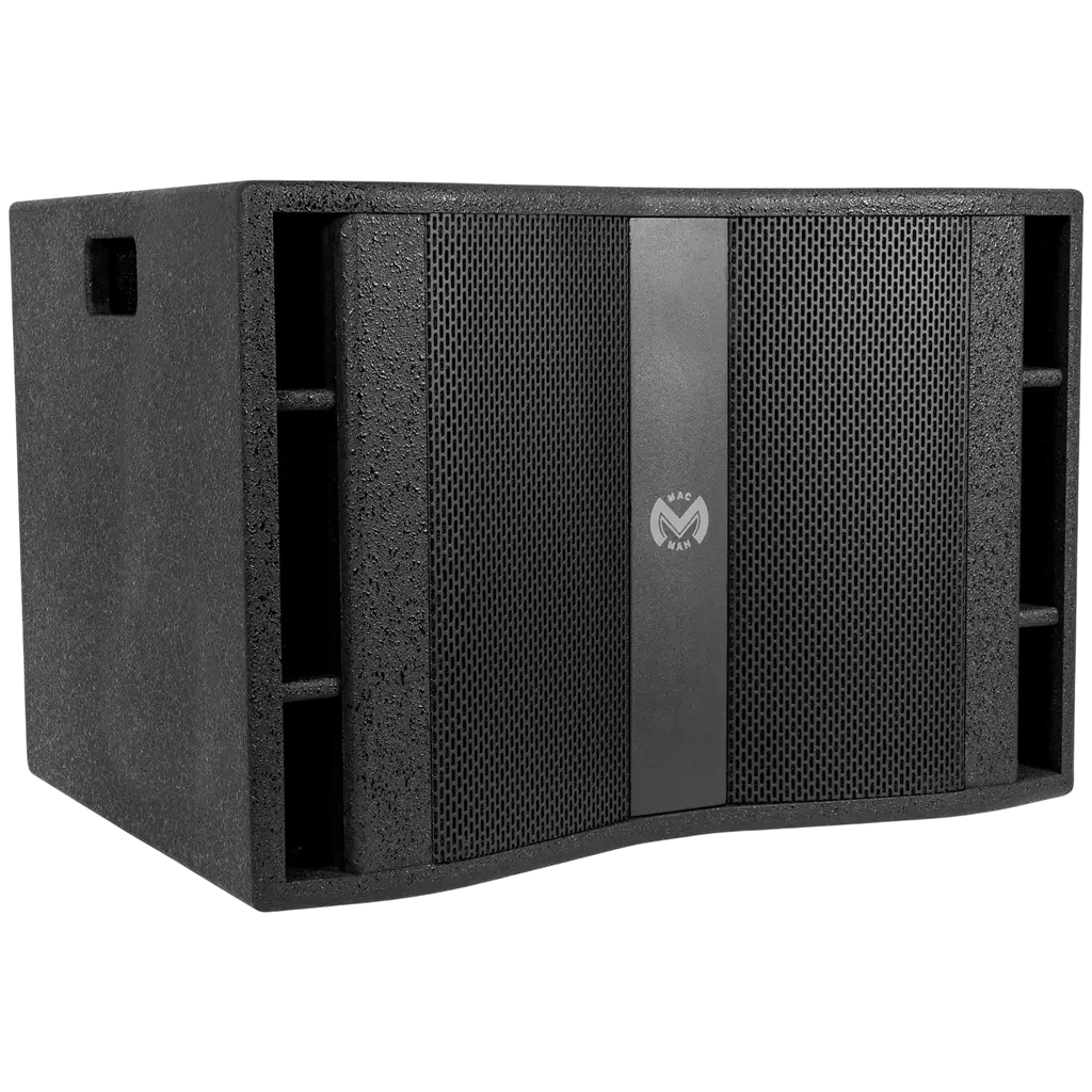 Sistema audio trifonico da 600 W RMS con subwoofer da 15" – Mac Mah
