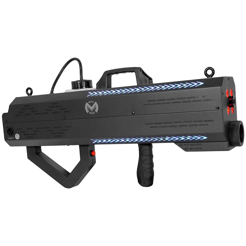 Lanciafumo portatile da 1500 W a batteria con LED RGB – Mac Mah