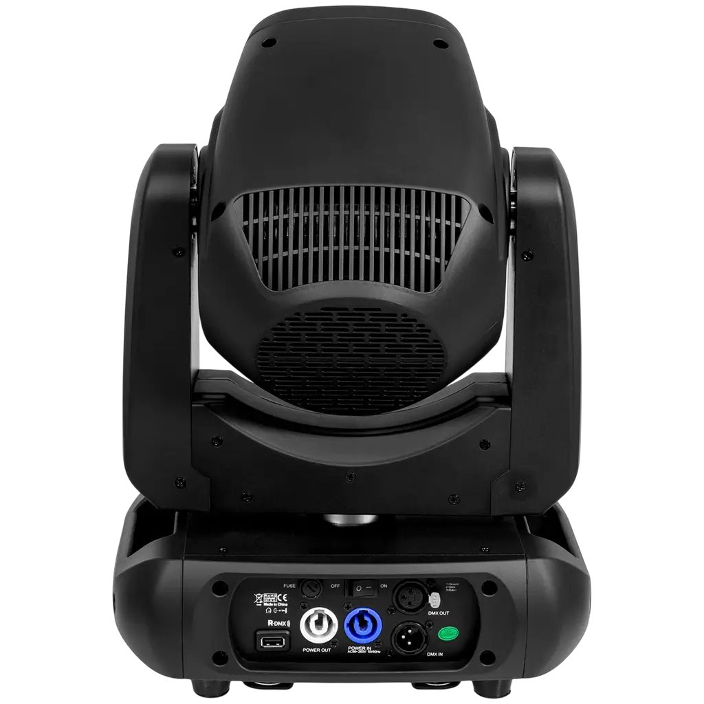 Confezione da 2 proiettori Spot LED da 200 W ad alta luminosità con flight case – Evolite